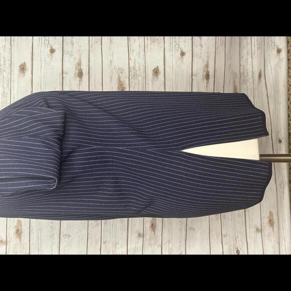 Exclusively Misook lightweight V-neck striped open cardigan sweater Size L - Picture 4 of 6